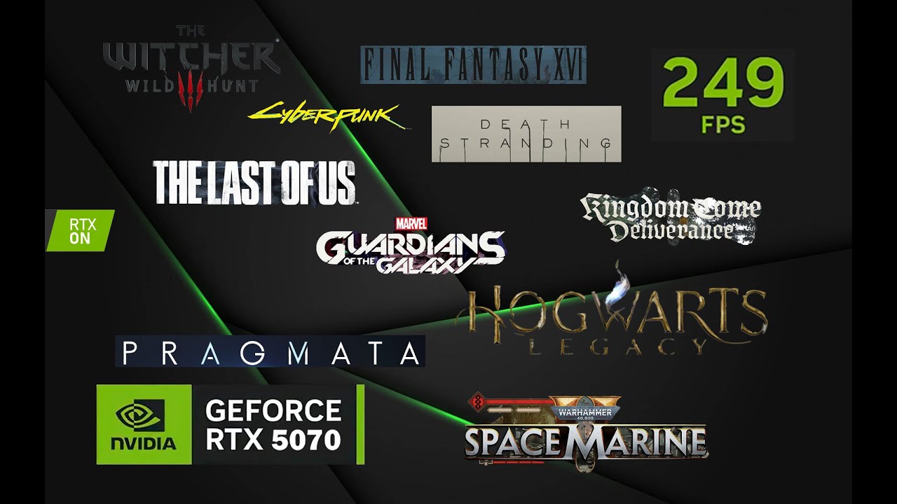 RTX 5070 12 GB | 10 JUEGOS | RENDIMIENTO | 4K | DLSS 4 Y Ray Tracing #rtx5070 #pc