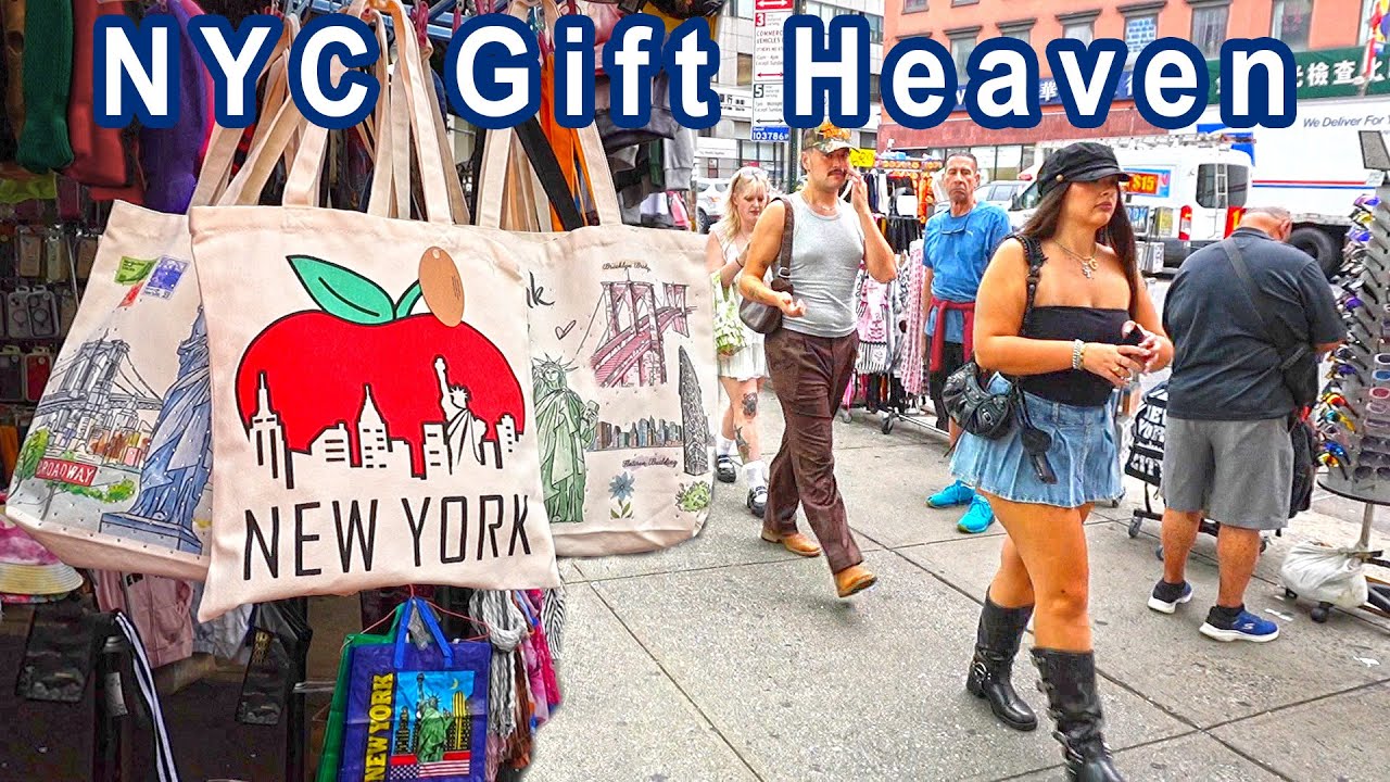 NYC souvenir heaven: New York themed gift shopping in Manhattan, Canal Street