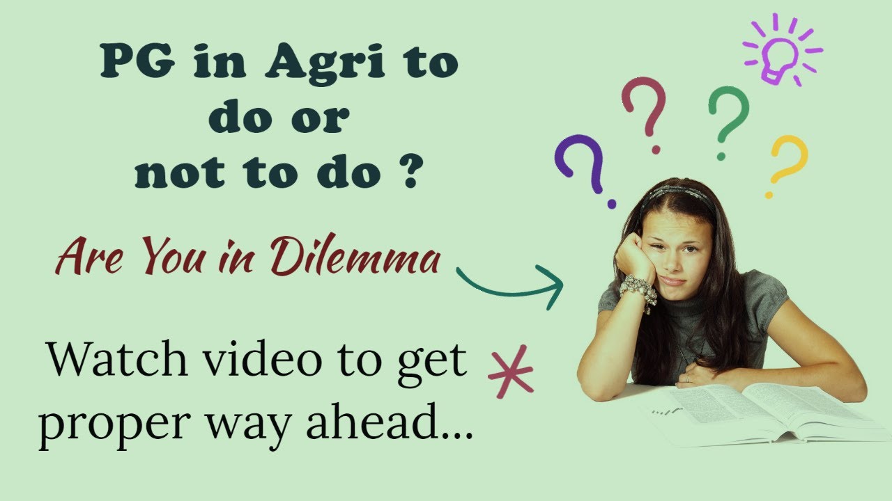 PG in Agriculture; Loss or gain ?? Analytical discussion