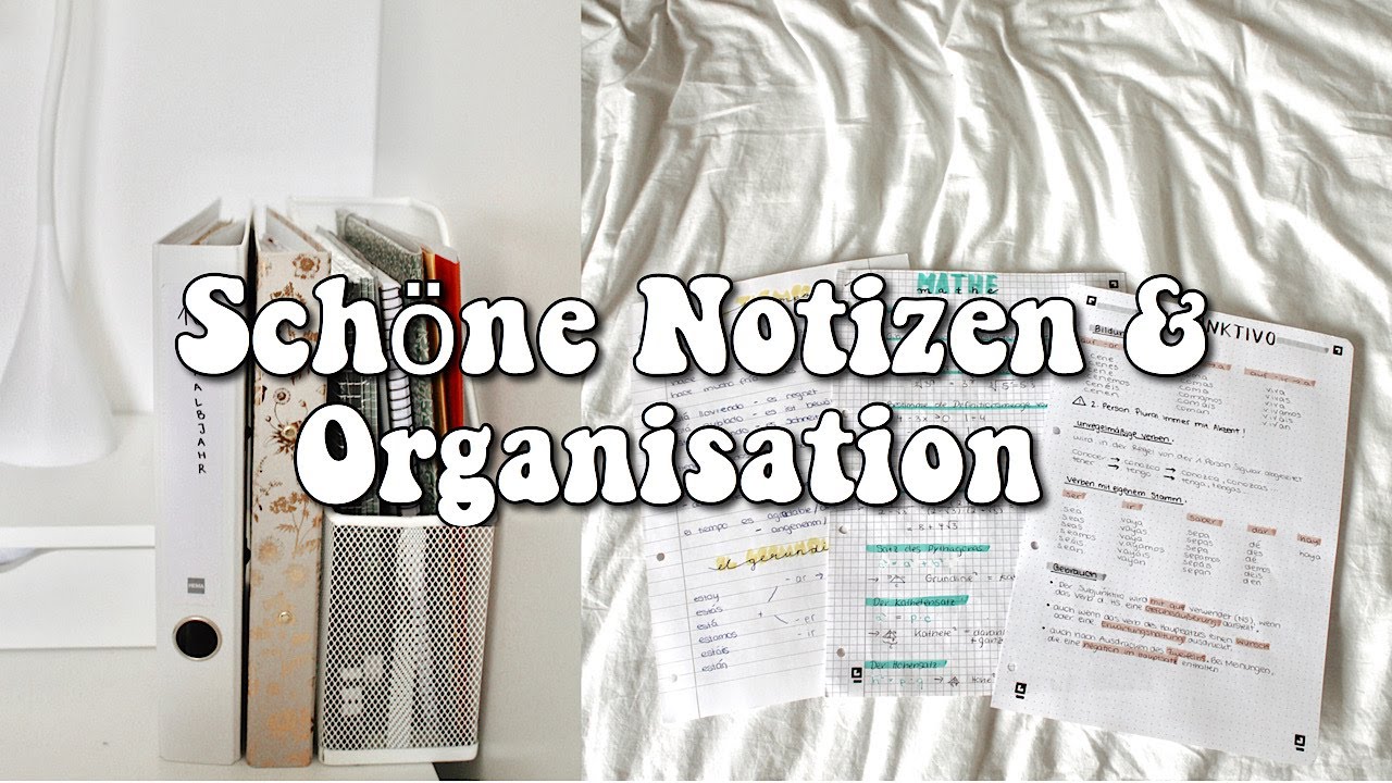 BACK TO SCHOOL || Schöne Notizen, Organisation