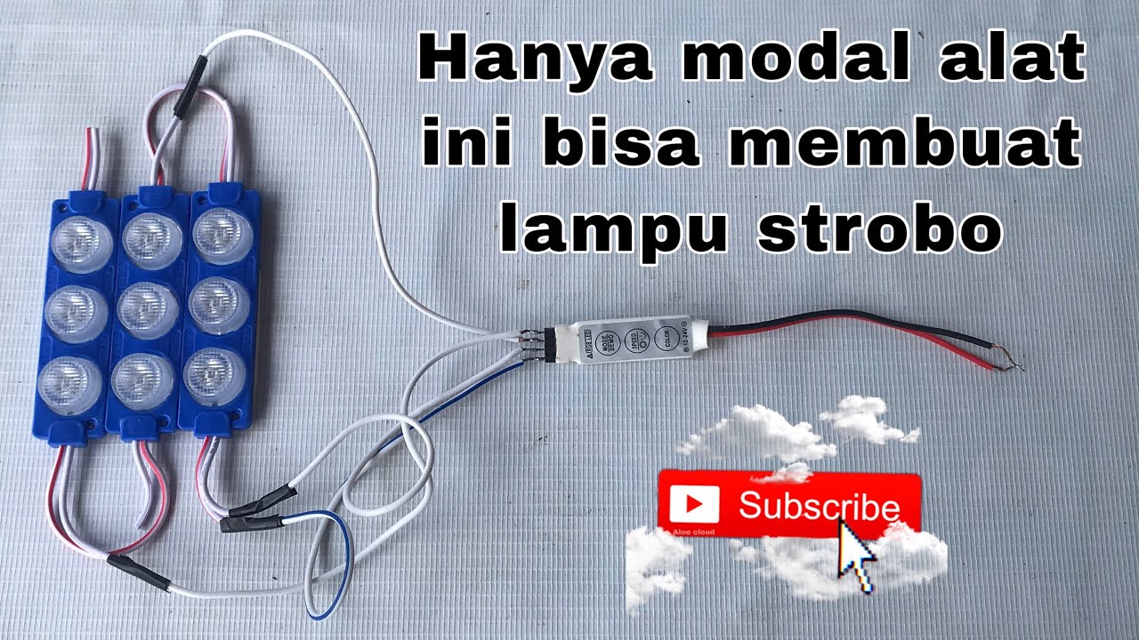 Cara membuat lampu strobo anti polisi hanya modal led control RGB
