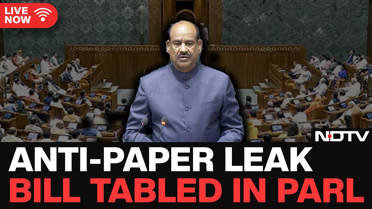 BREAKING LIVE: Anti-Paper Leak Bill Tabled In Parliament | Govt Tables Exam Reforms Bill In LS