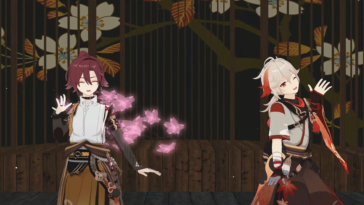 【原神MMD】脳漿炸裂ガール【Genshin Impact MMD】【万葉・平蔵/Kazuha・Heizou】