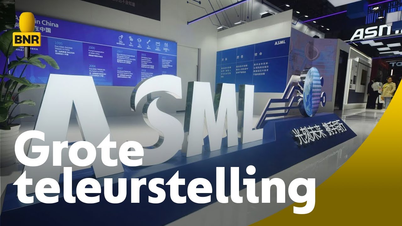 Beurscijfers ASML diep in het rood: 'Dit is een schande op hun perfecte imago'