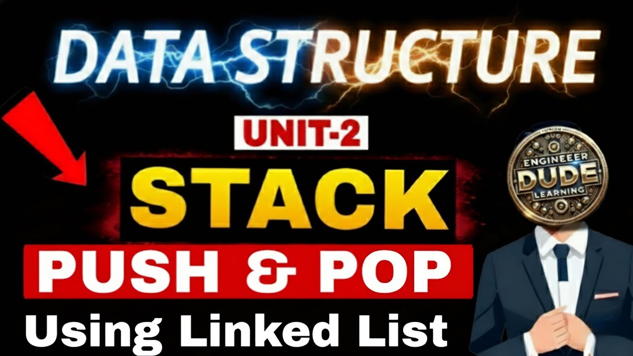 Stack Implementation Using Linked List || Push and POP Operations || 