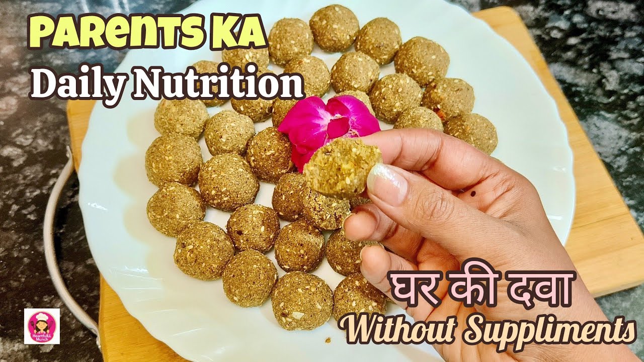 Calcium-Rich Sanjeevani Laddoo | Strong Bones, Joints & Muscles for Parents #calciumrich  #homemade