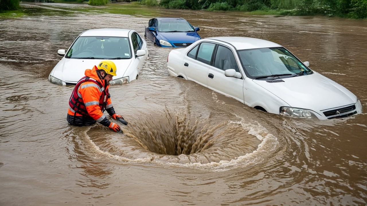 Deep Storm Drain Cleaning After Flash Flood