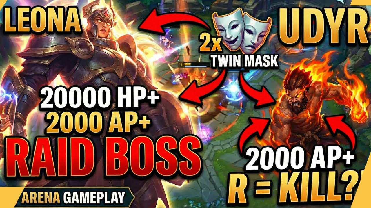 STWORZYŁEM RAID BOSSA! 20,000 HP LEONA JEST NIEŚMIERTELNA! | Arena LoL Gameplay