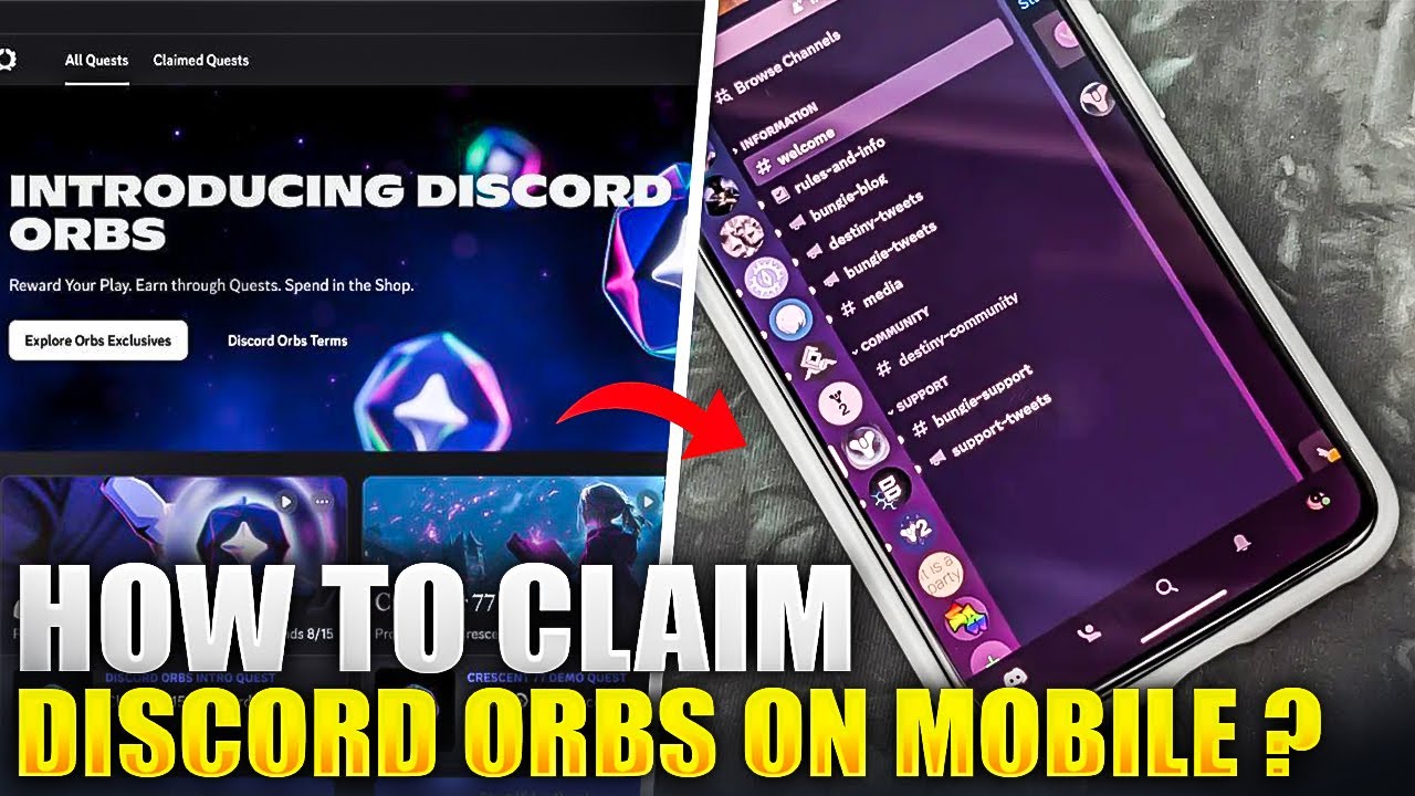 How to CLAIM Discord Orbs on Mobile Officially IOS & ANDROID