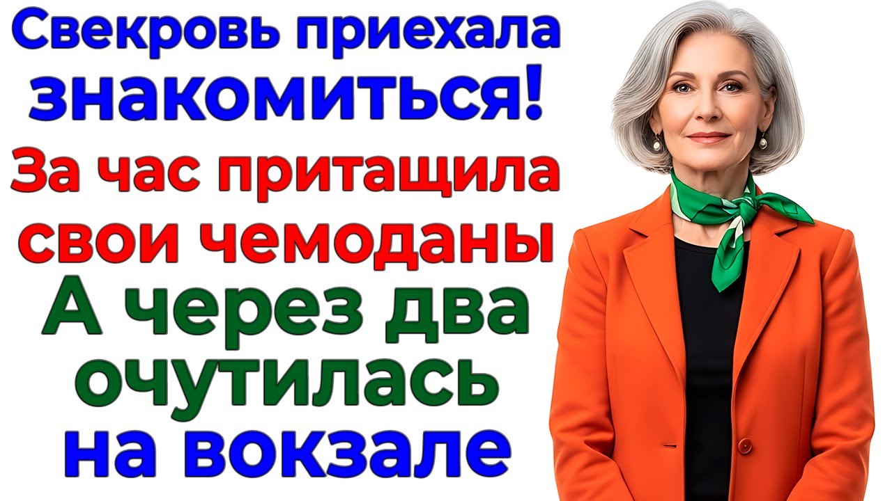 Свекровь приехала на чай! А уехала с чемоданами на вокзал! интересные рассказы жизненные истории муж