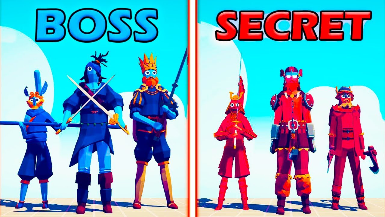 BOSS UNITS TEAM vs SECRET UNITS TEAM - Totally Accurate Battle Simulator | TABS