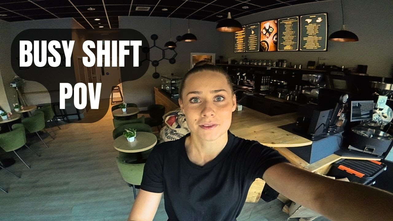 30-Minute Coffee Shop POV | Barista Making Drinks During Rush