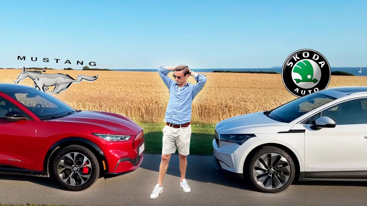 El-BILS DUEL: Skal DU vælge Ford Mustang Mach-E eller Skoda Enyaq
