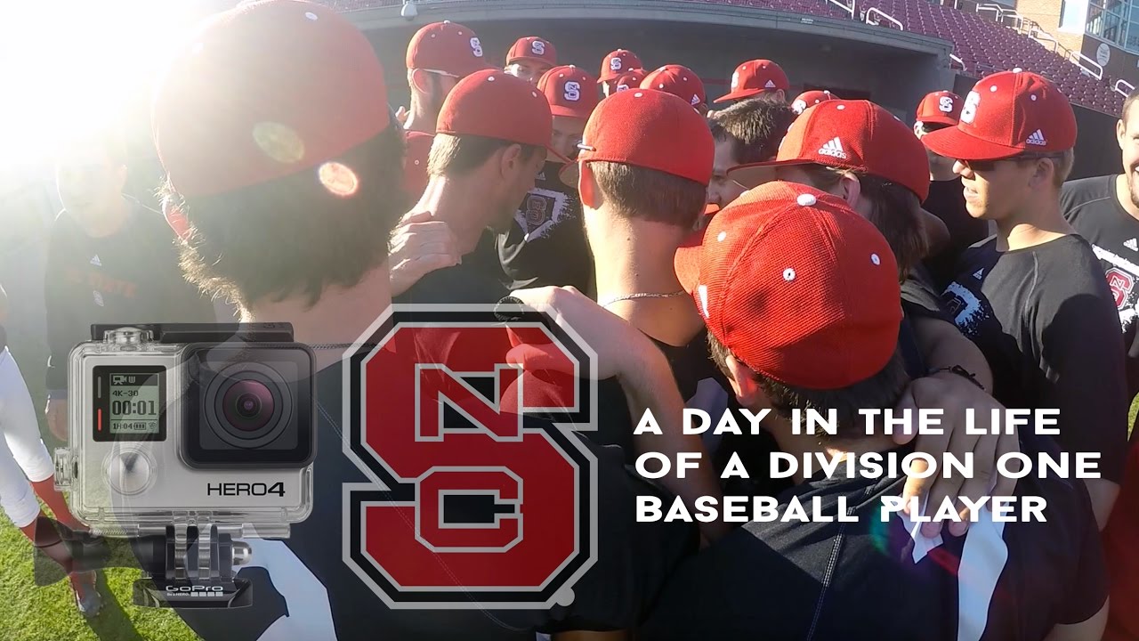 A Day in the Life of a D1 Baseball Player - (Go Pro)