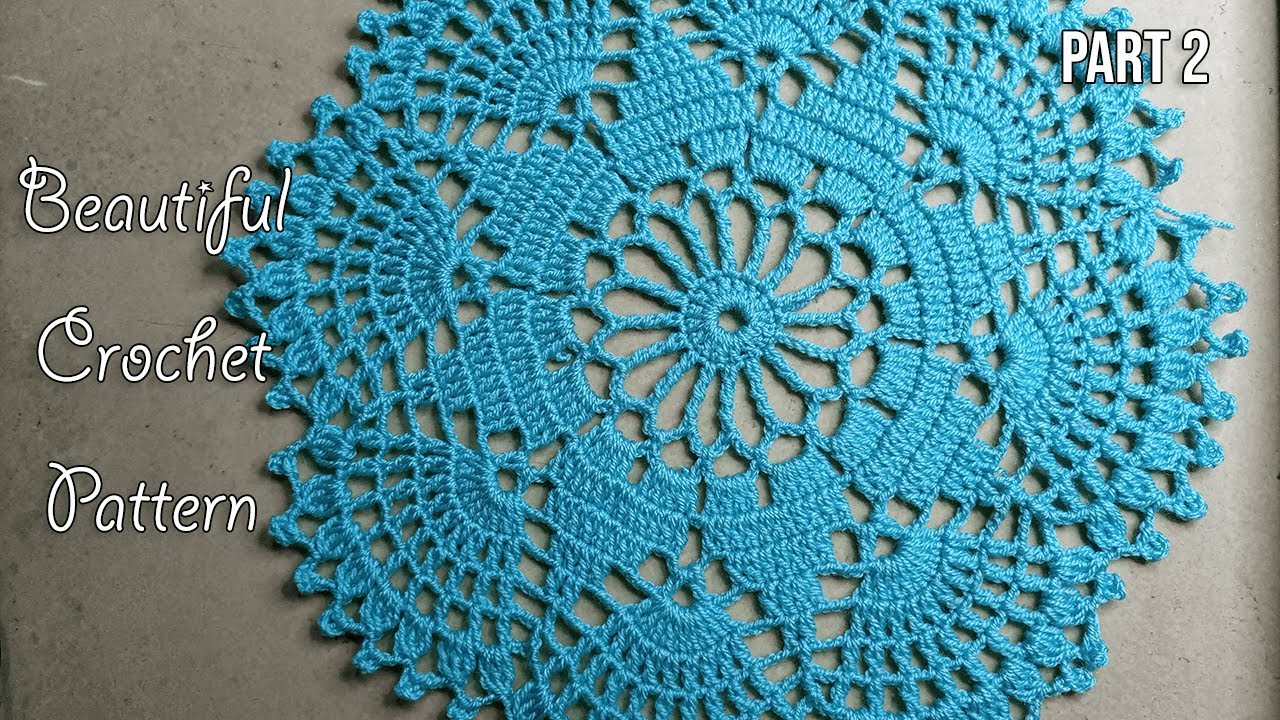 Crochet Thalposh  ( Placemat / Tablecloth / Rumal ) in Urdu / Hindi - Woolen Craft #31 - Part 2