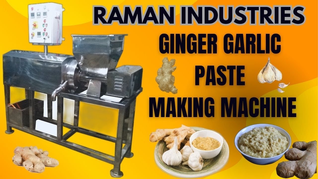 Ginger  Garlic Paste Making Machine Auto Feeder