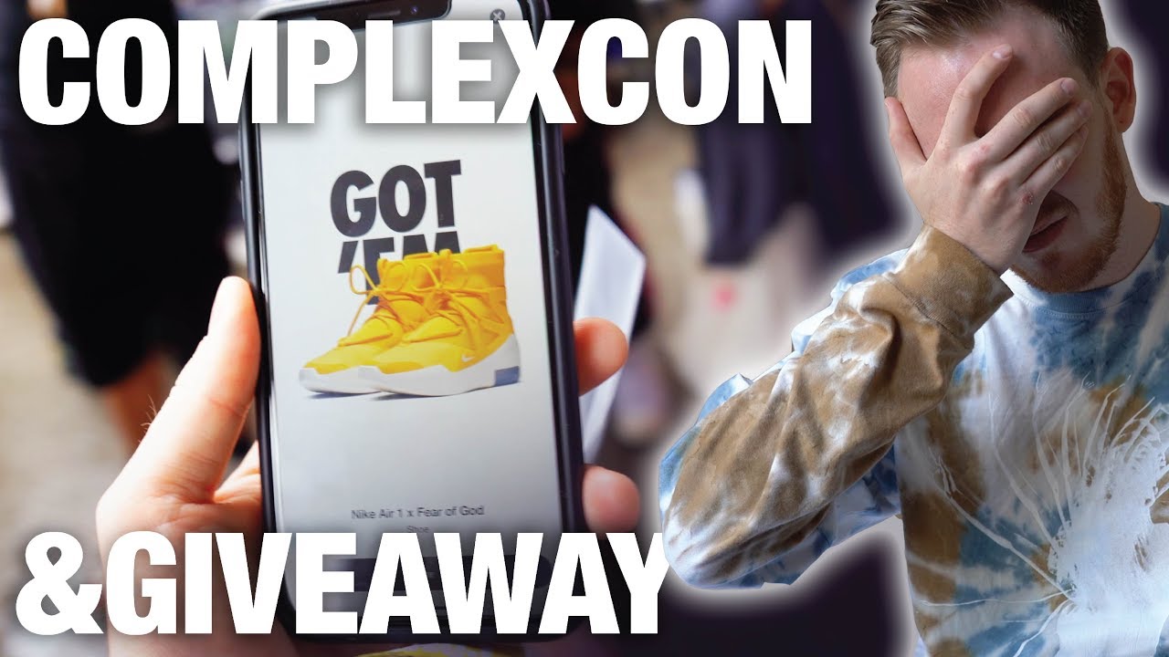 Buying Hyped Sneakers at COMPLEXCON & Nike Air FEAR of GOD 1 GIVEAWAY