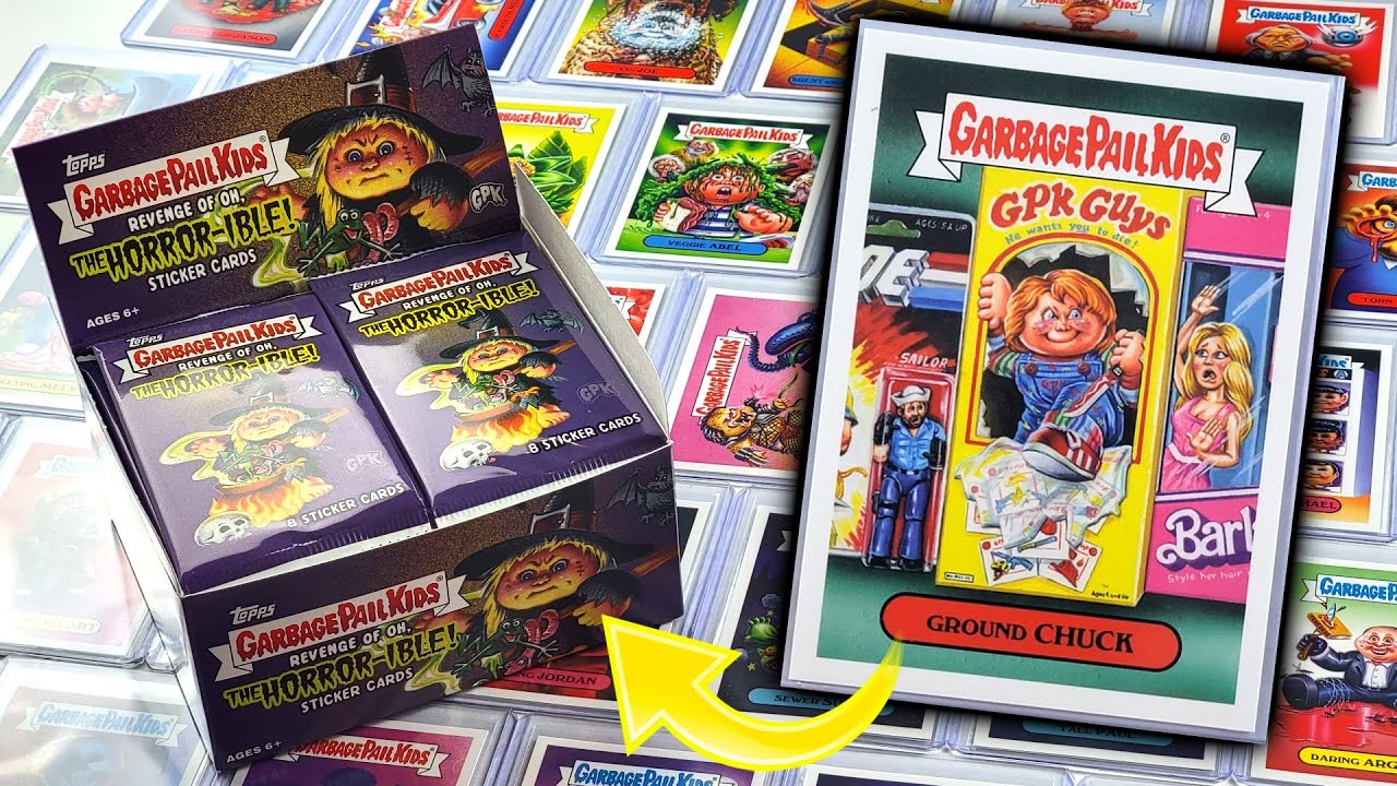 HALLOWEEN HORROR THEMED GARBAGE PAIL KIDS !! 24 PACKS REVENGE OF OH THE HORROR-IBLE