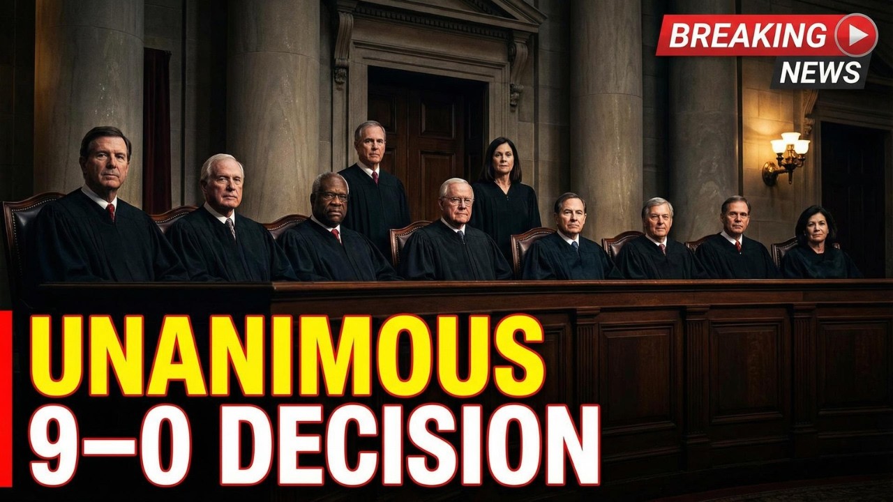 BREAKING: Supreme Court Issues 9-0 Unanimous Decision Affecting All Americans