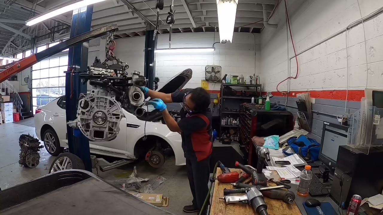 2013 Kia Optima 2.0 turbo complete engine replacement time-lapse enjoy! #kia #optima #turbo