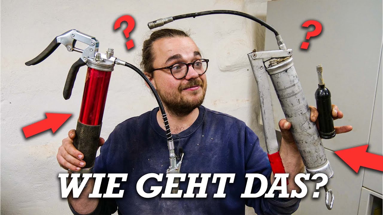 Wie benutzt man Fettpressen | Wie funktionieren alte Schmiernippel?