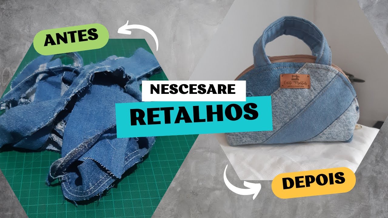 Nescesare de retalhos jeans