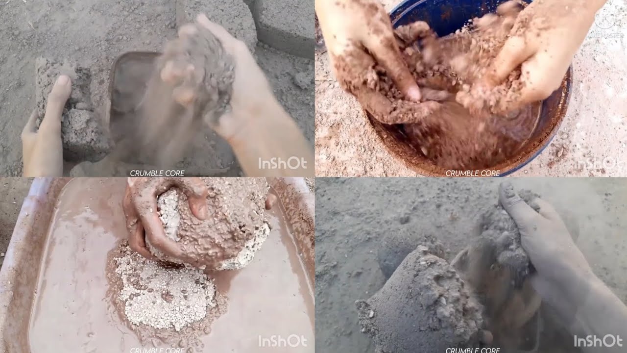 Different Dusty Gritty Textures Crumbling ASMR⏳|| Satisfying ✨