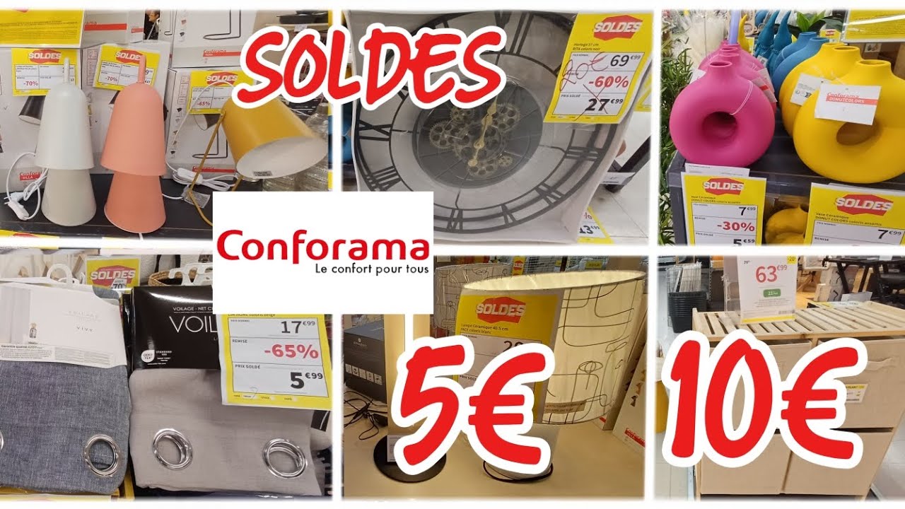 😱😱 CONFORAMA DESTOCKAGE DIVERS ARTICLES 5€  10€ BONPLAN SOLDES 🔥