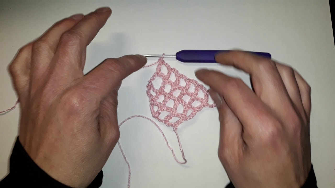 Explications des augmentations et diminution au point filet au crochet