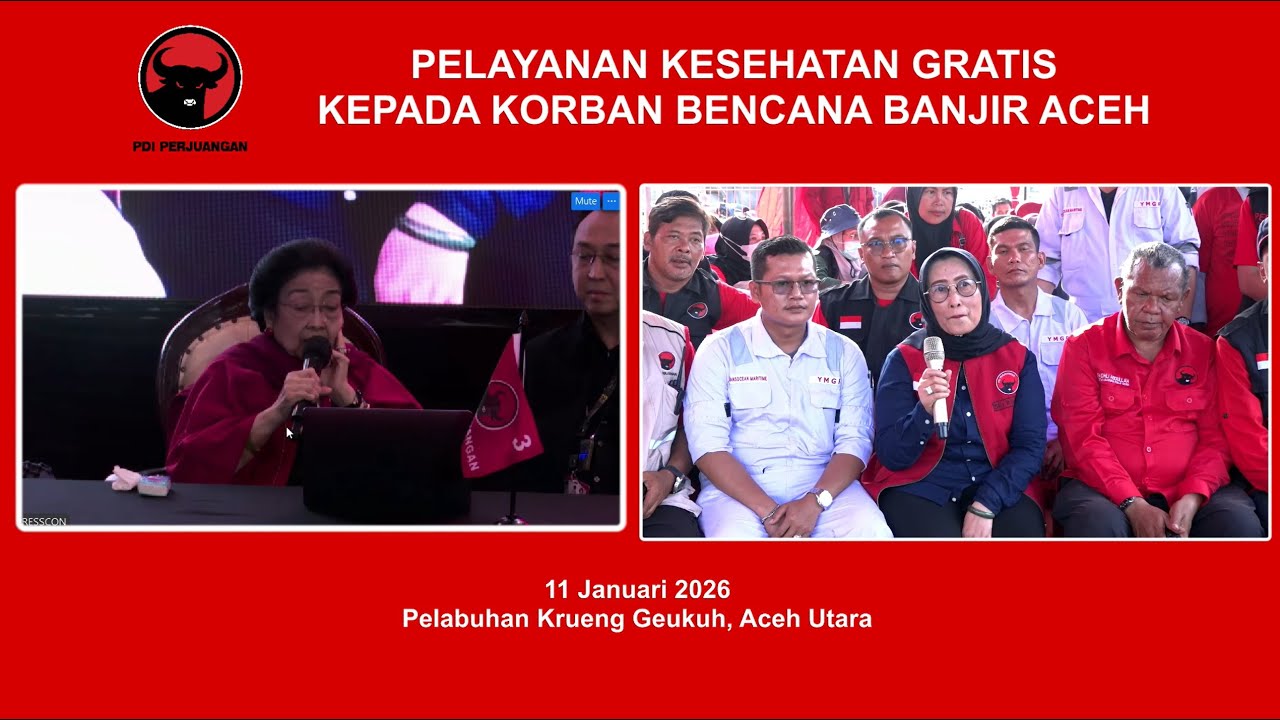 Tanya Jawab Megawati dengan Korban Bencana Aceh dan Tim Kesehatan RS Apung Laksamana Malahayati