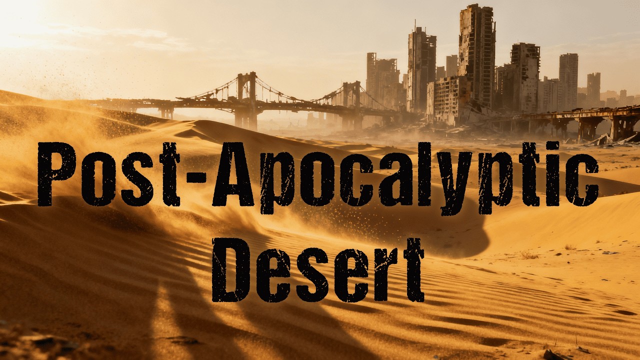 Desert of the Post-Apocalyptic World | Ambient Music and Wind | Space of Tranquility