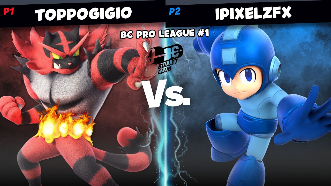 BC LEAGUE - TOPPOGIGIO (INCINEROAR) Vs. IPIXELZFX (MEGAMAN) - SSBU