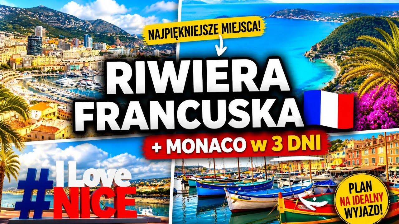 3 dni na Lazurowym Wybrzeżu 🇫🇷 Nicea, Eze, Monaco, Menton i Cannes 
