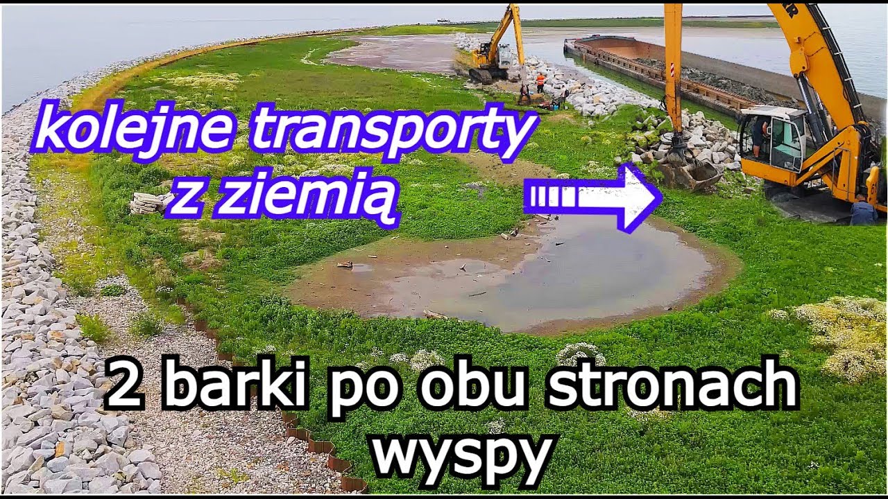 Wyspa Estyjska wypełniona w 19% - Aktualny Postęp Prac po obu stronach Obwiedni Wyspy