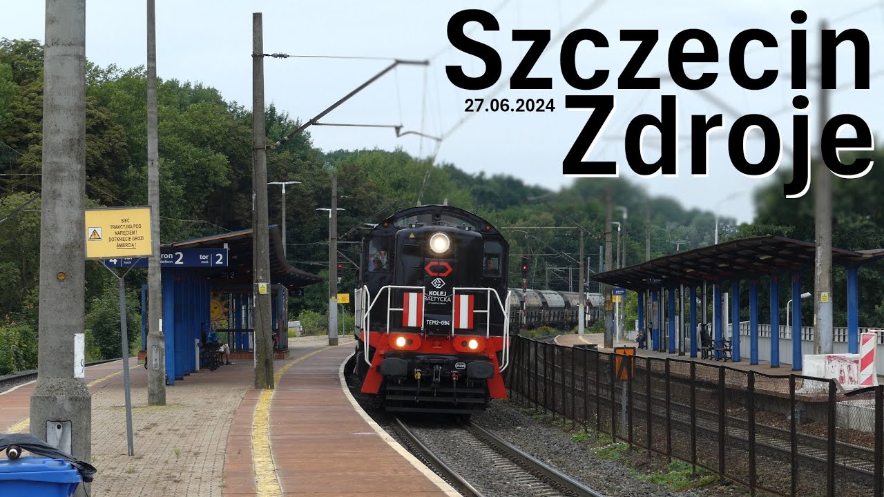 Pociągi na klimatycznej stacji Szczecin Zdroje │ 26.07.2024