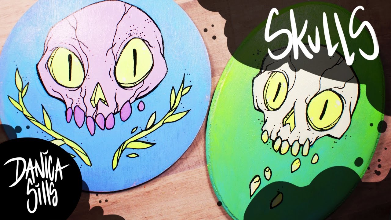 Little Skull Painting ♦ Acrylic Speedpainting