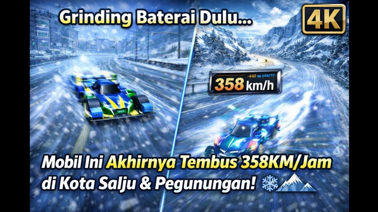 “Grinding Baterai Dulu… Mobil Ini Akhirnya Tembus 358KM/Jam di Kota Salju & Pegunungan! ❄️🏔️”