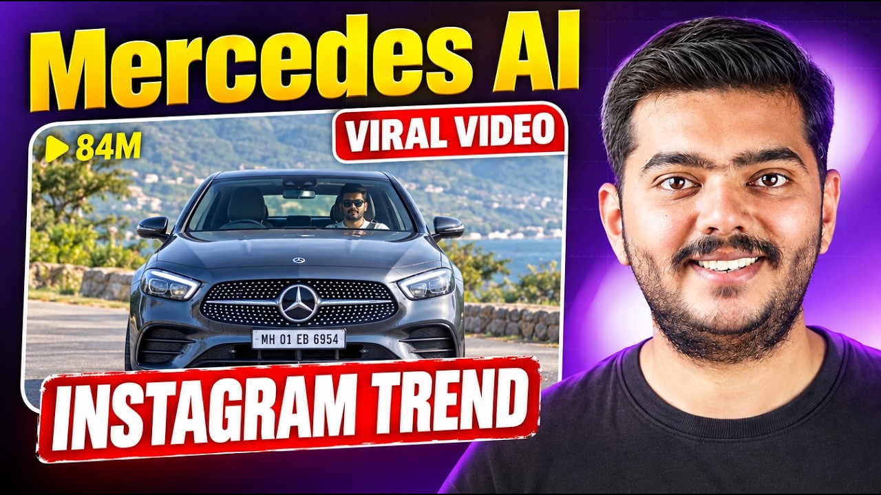 Viral Mercedes Car AI Video Editing 🔥 Create With FREE Higgsfield Genjutsu