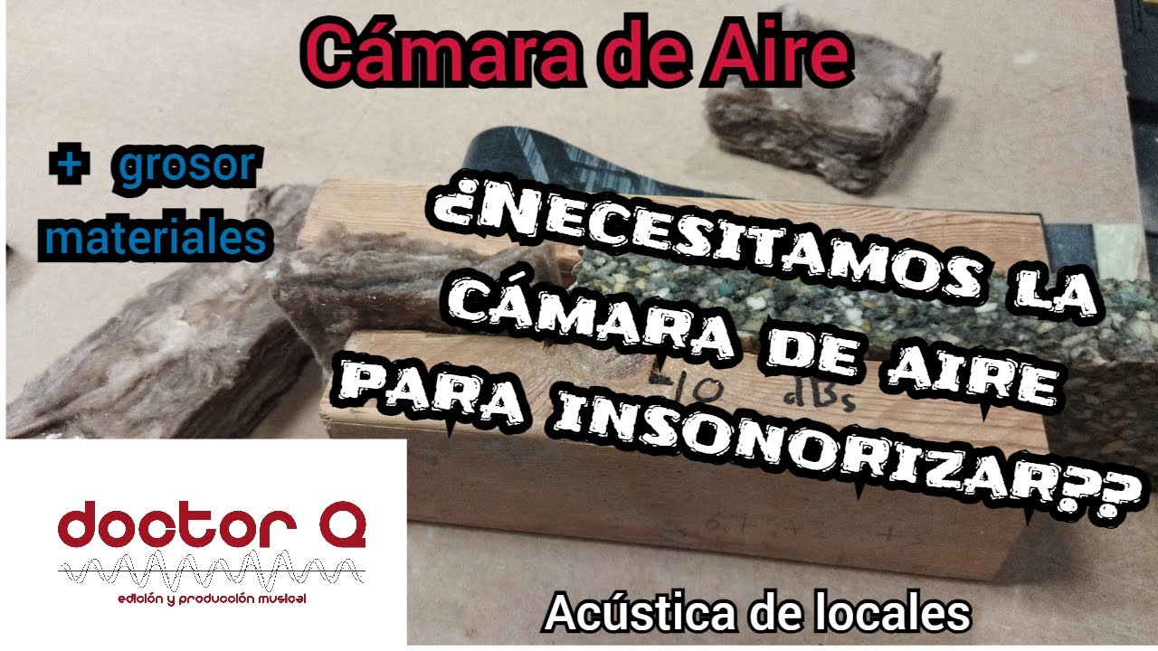 Aislamiento Acústico ¿es necesaria la cámara de aire o es mejor pegar el material directamente?