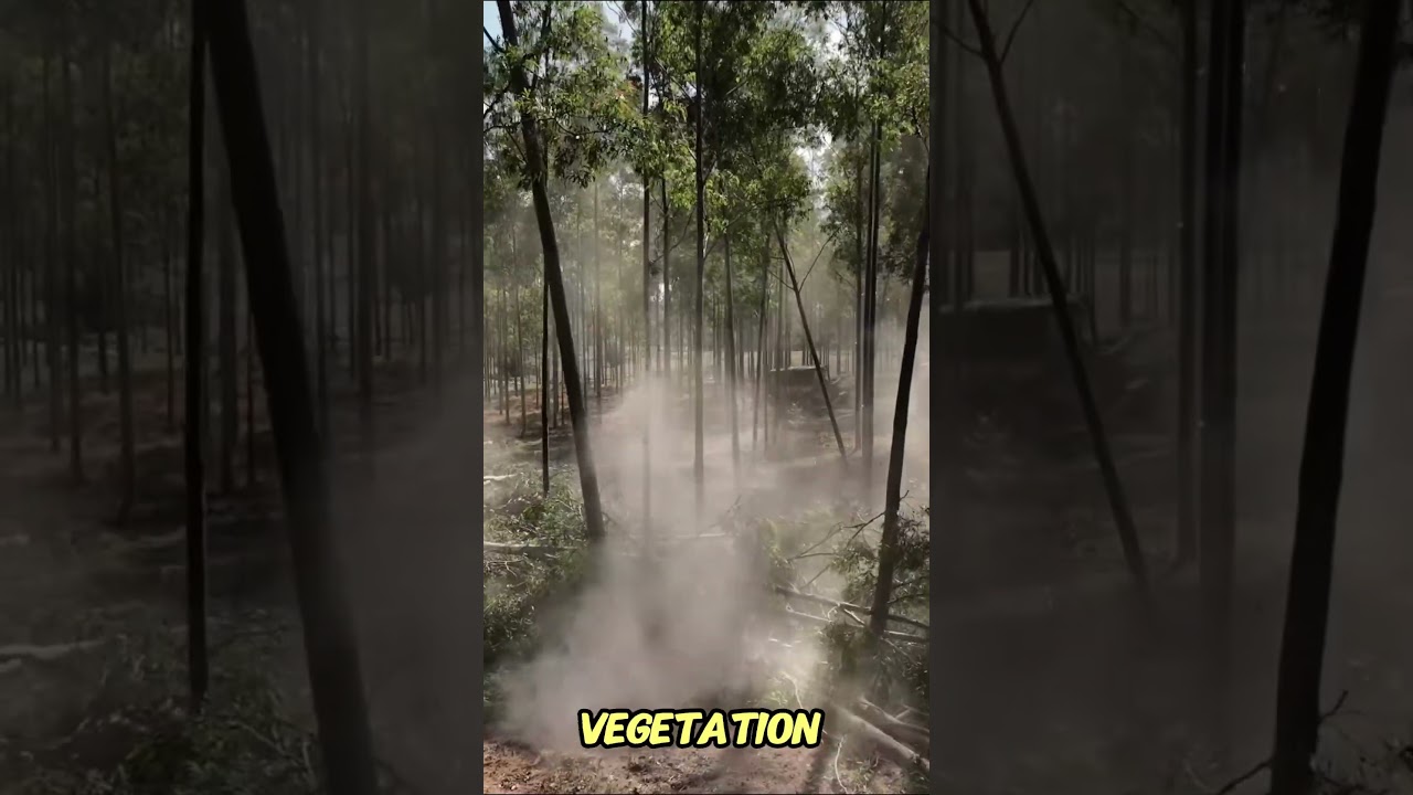 Incredible Land Clearing Technique Clears 10 Acres in One Hour#shortsfeed #shortsviral