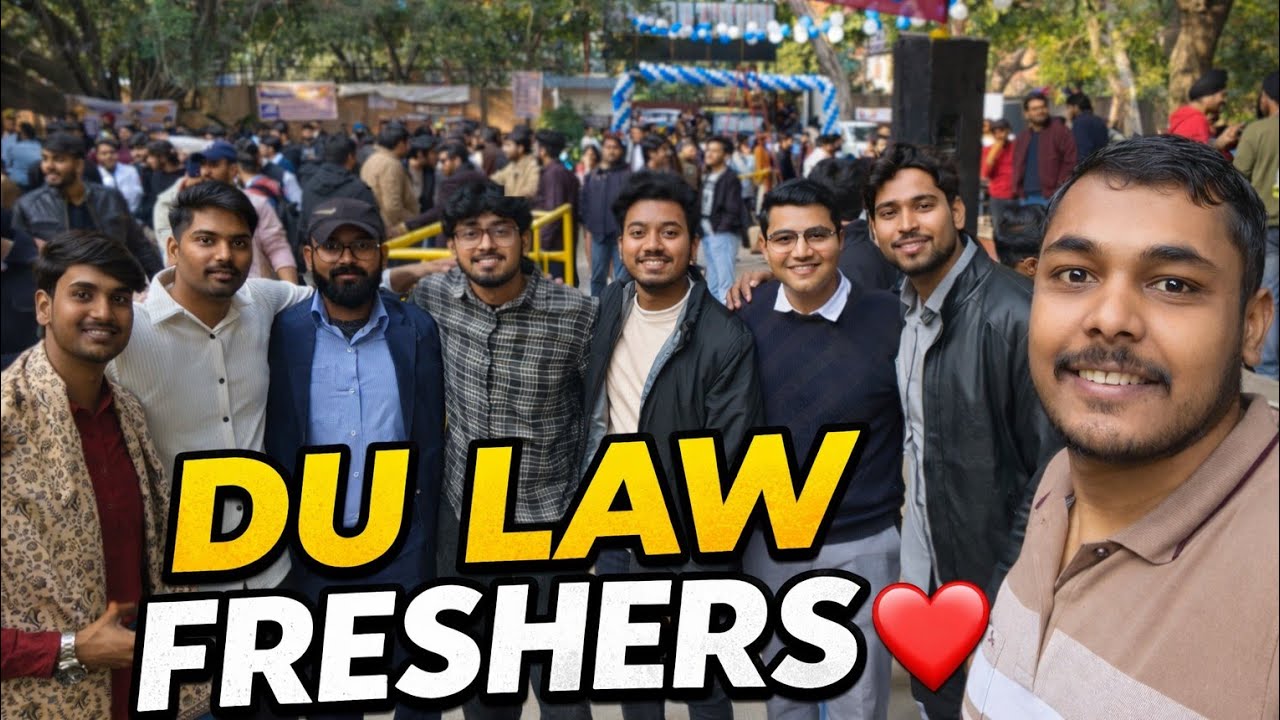 Freshers Day at DU Law 🏛️ | Campus Law Centre Vlog | From Nervous to Unforgettable
