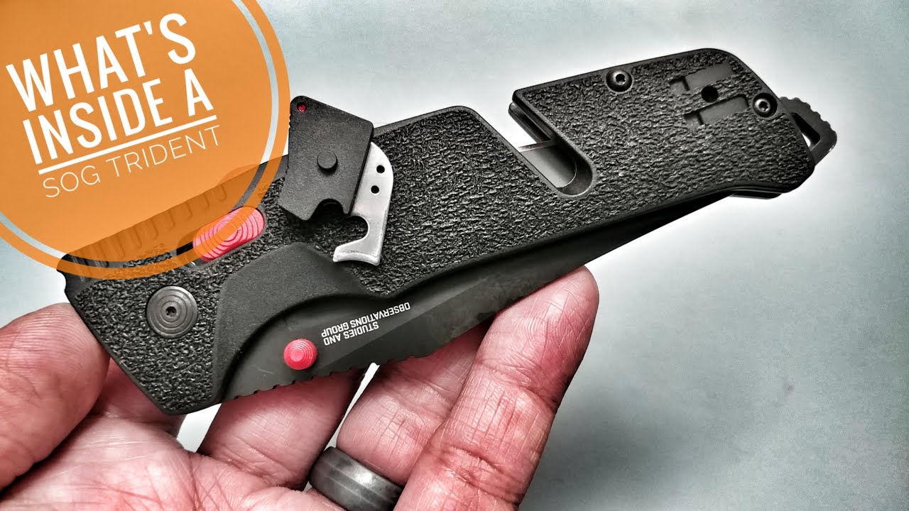 Разборка и демонтаж ножа SOG Trident AT