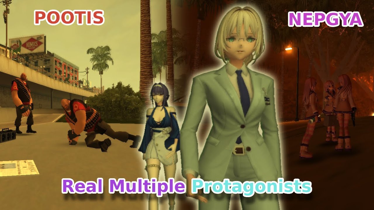 GTA SA | Real Multiple Protagonists - Alva (AN-94) and Flavia VS Pootis and Nepgya