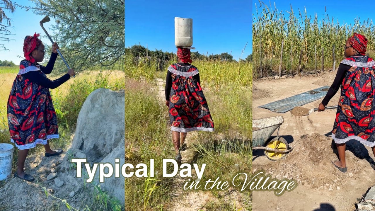 To EAT, You must first WORK | A typical day in a village in NAMIBIA
