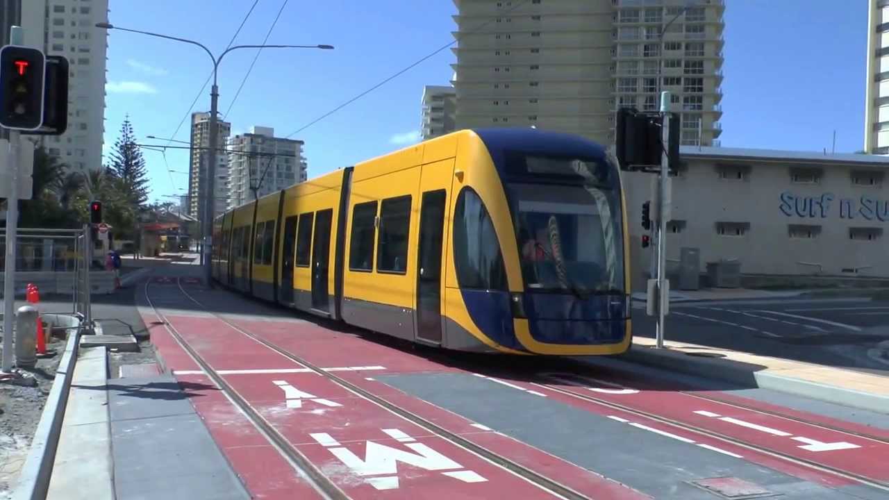 TESTING GOLD COAST TRAMS 19/3/2014