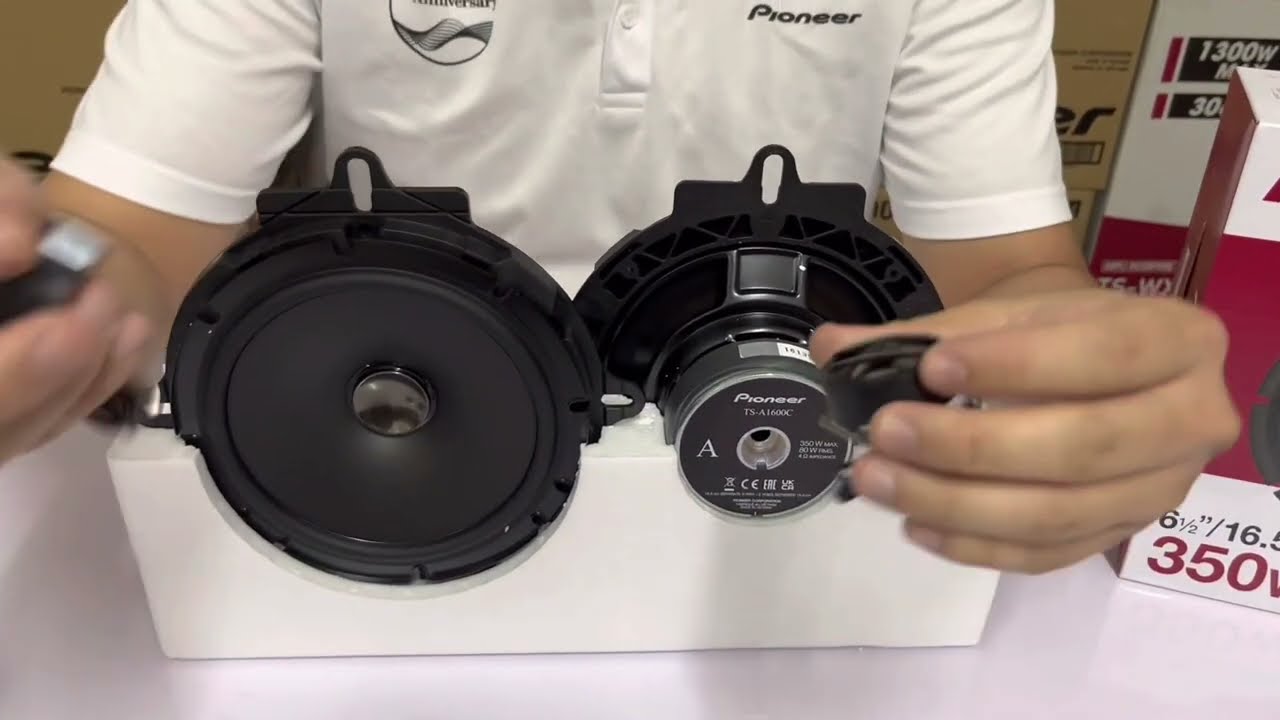 Pioneer TS-A1600C 6.5 inch 2 Way Component Speaker Unboxing + Speaker Review#unboxing#pioneer#review