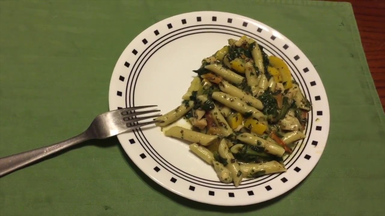 Skillet Cooking Chicken Florentine on the SilverFire Survivor Stove