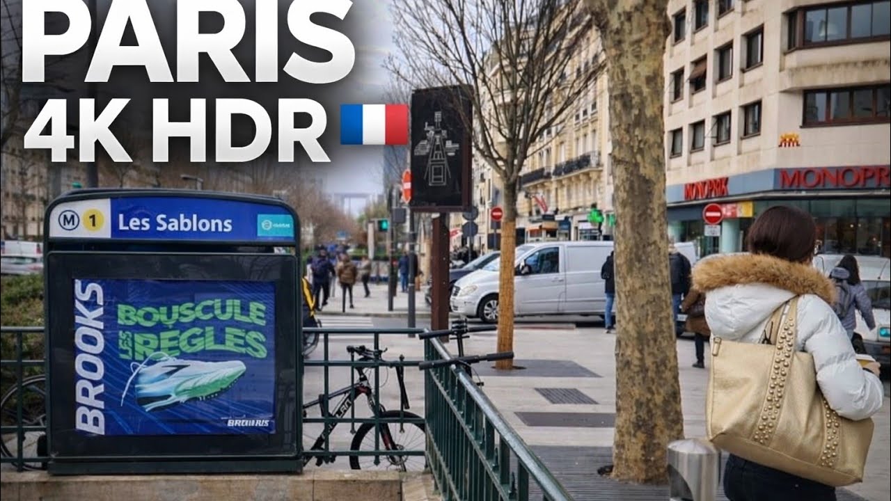 Paris 4K HDR Walking Tour | Sablons & Neuilly-sur-Seine &ndash; Beautiful French Streets