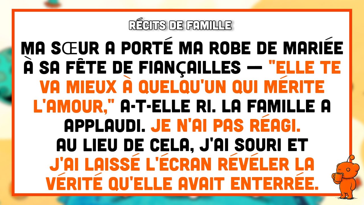 Ma sœur a volé ma robe de mariée pour sa grande nuit — elle ne savait pas que j'étais prête...