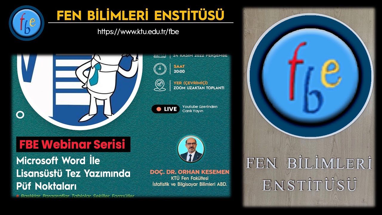 Microsoft Word ile Lisansüstü Tez Yazımında Püf Noktaları